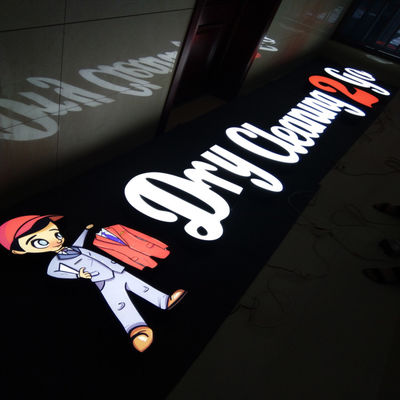 กล่องไฟรูปร่างโฆษณาช่องสัญญาณป้ายพิมพ์ UV 3D สว่าง UL