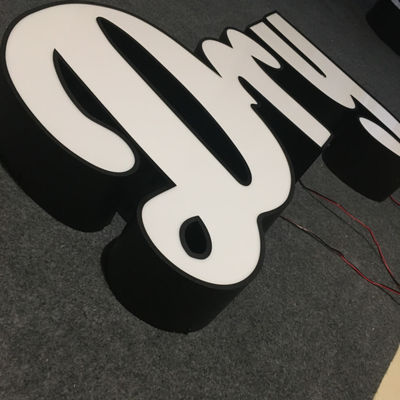 กล่องไฟรูปร่างโฆษณาช่องสัญญาณป้ายพิมพ์ UV 3D สว่าง UL