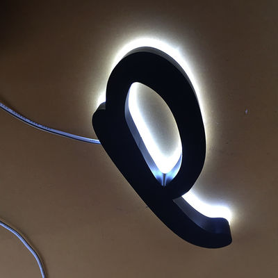 สแตนเลส Backlit Letter Sign Barber Shop โลโก้ 3000K-10000K