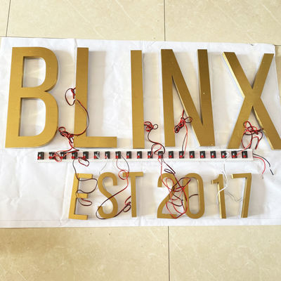 แปรงทอง SS เรืองแสงช่องตัวอักษรโลโก้ป้าย Highspan