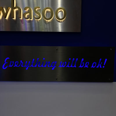 ร้านค้า ร้านกาแฟ ป้ายไฟ LED แบ็คไลท์แสงสีม่วง CE RoHS