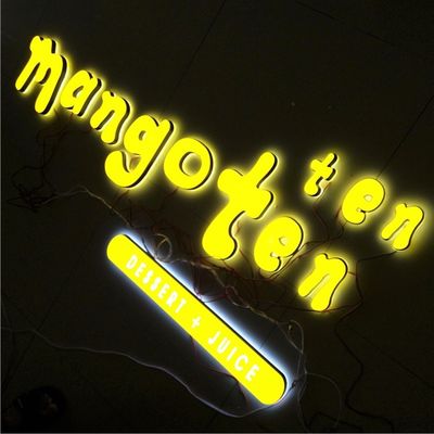 ป้ายโฆษณาหน้าร้าน LED ป้ายอะครีลิค 12VDC