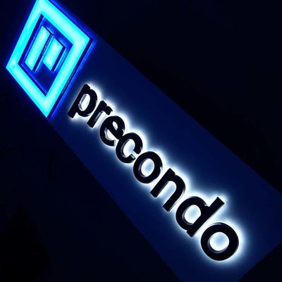 ป้ายตัวอักษรอะคริลิกโปร่งแสงหน้าร้าน 40 ซม. สำหรับ บริษัท