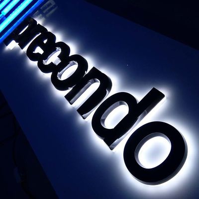 ป้ายตัวอักษรอะคริลิกโปร่งแสงหน้าร้าน 40 ซม. สำหรับ บริษัท