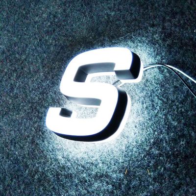 ร้านกาแฟ 10-30 ซม. ป้ายไฟ LED ด้านหน้าไฟช่องตัวอักษร