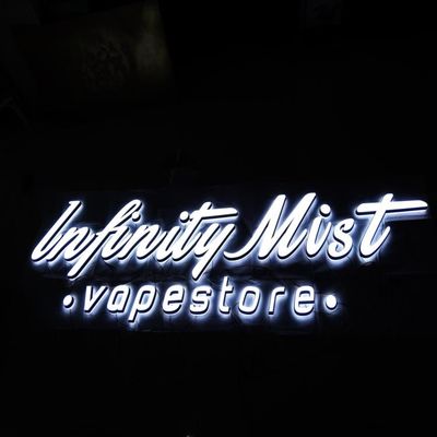 โคมไฟหน้าคู่ LED ตัวอักษรอะครีลิค ป้ายตัวอักษรสแตนเลส AC110V-240V