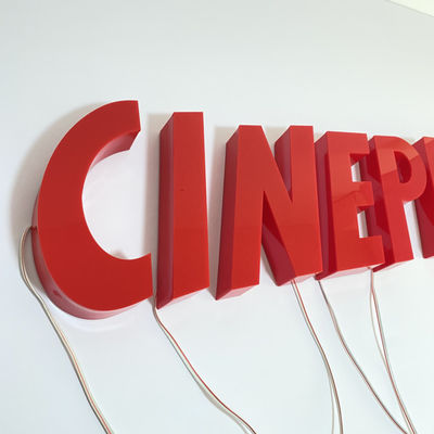 ป้ายไฟ LED อะครีลิคร้านค้ากลางแจ้ง 12V DC