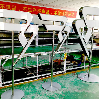 SMD5050 ป้ายอักษรอะคริลิค 3D Led อิสระ 50000 ชั่วโมง