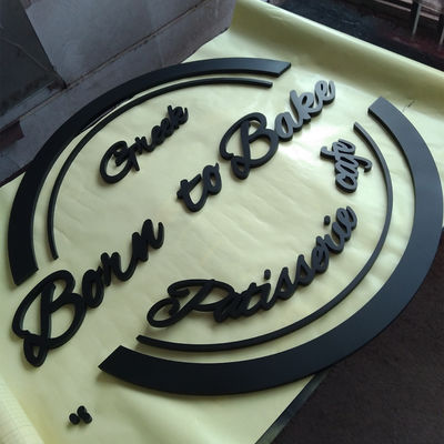 ป้ายตัวอักษรอะครีลิค 3 มิติโลโก้ธุรกิจไม่ส่องสว่างโลโก้ป้ายติดผนัง