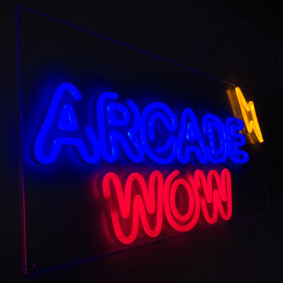 พีวีซีอะคริลิยืดหยุ่นป้ายนีออนร้านป้ายตกแต่งกลางแจ้ง