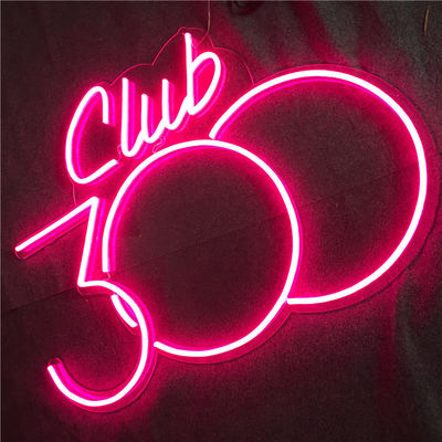 ป้ายอะครีลิค LED Neon Wall Mount ป้ายไฟนีออนสีชมพู 12VDC