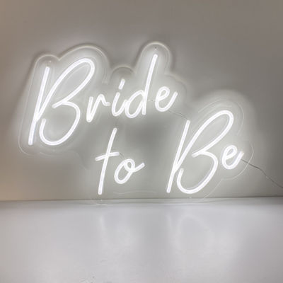 Light Up Wedding Led Neon Sign เจ้าสาวเป็นซิลิโคน Neon Flex