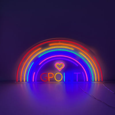10 ซม. ถึง 100 ซม. 3D ตัวอักษร Rainbow LED Neon Sign P33 ป้ายบาร์นีออนขนาดใหญ่
