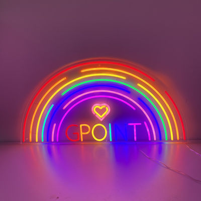 10 ซม. ถึง 100 ซม. 3D ตัวอักษร Rainbow LED Neon Sign P33 ป้ายบาร์นีออนขนาดใหญ่