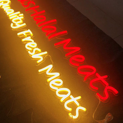 ร้านอาหารที่กำหนดเองนำป้ายนีออน 22 สีสำหรับบ้าน CE ROHS