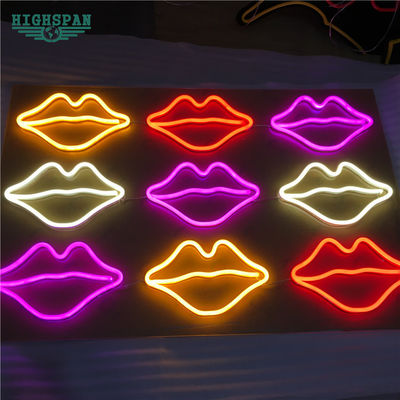 ซิลิโคนเรซิ่น LED Neon Sign Pink Home Decor Neon Wall Lights OEM ODM