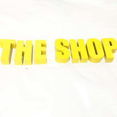 ป้ายตัวอักษรโลหะสแตนเลสแปรงทองความลึก 10 ซม. สำหรับหน่วยงานราชการ