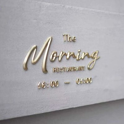 ป้ายโฆษณาชื่อบริษัทขนาดใหญ่ ป้ายติดผนัง กันน้ำ IP67