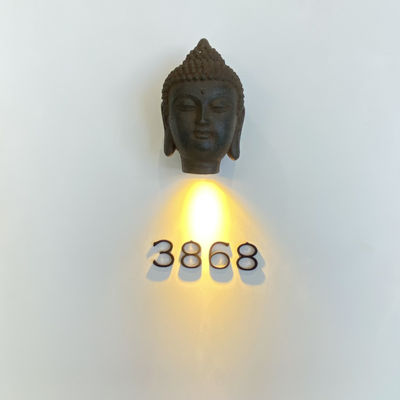 ป้ายบอกที่อยู่โลหะสแตนเลส 304 แบบเรืองแสง