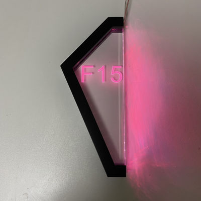 อพาร์ทเมนท์หมายเลขประตูส่วนบุคคล 3D RGB RGBW Light Up House Sign