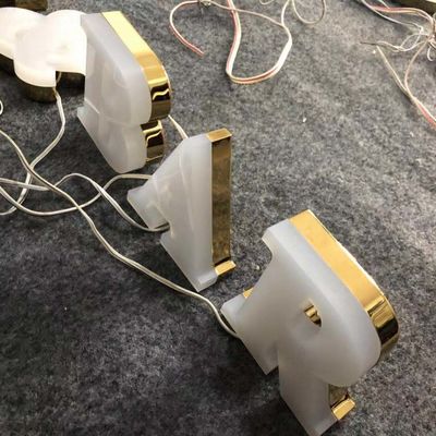 โลโก้ บริษัท อะคริลิค 12 มม. ป้ายผนังอลูมิเนียมช่องตัวอักษรป้องกันสนิม