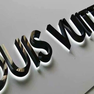 โลหะย้อนกลับ Lit Channel Letter Signs Giant Light Up Letter OEM ODM