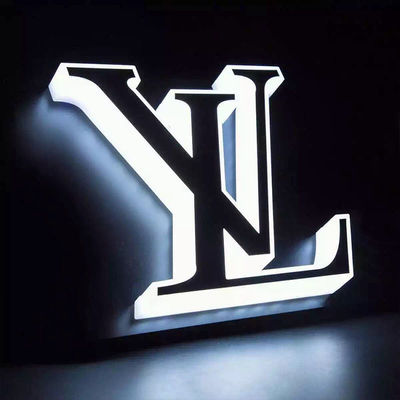 โลหะย้อนกลับ Lit Channel Letter Signs Giant Light Up Letter OEM ODM