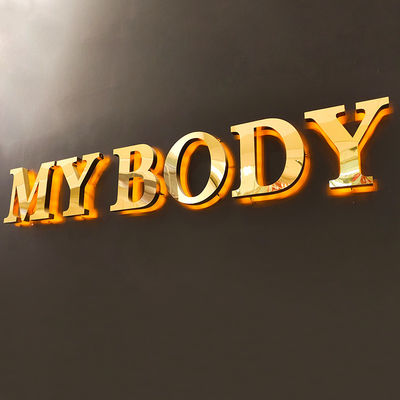 ป้ายหน้าร้านเรืองแสงโลหะ 3 มิติความหนา 5-20 ซม.