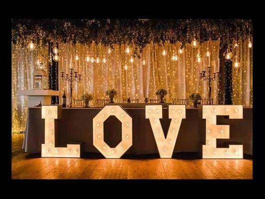 ฟรี Standing 4 Foot Love Marquee Sign Letters Waterproof IP67