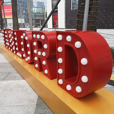 ไฟตัวอักษรกระโจมยักษ์กลางแจ้งที่ส่องสว่างด้วยไฟฟ้า