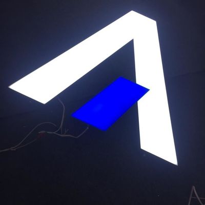 ที่กำหนดเอง 3d Led โลโก้หน้าร้านเข้าสู่ระบบสแตนเลสไฟฟ้า