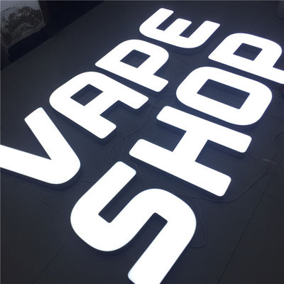 ธุรกิจ Light Up 3D Letter Sign ป้ายร้านค้าปลีก DC12V