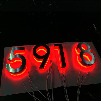 Rgb Outdoor 3d Letter Sign Led Door Number Led Backlit House Number