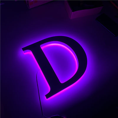 ป้ายตัวอักษร 3D Channel 12v ป้ายไฟ LED สแตนเลส ไฟบาร์ AC110V