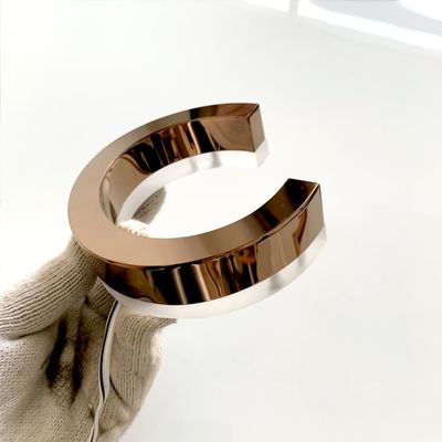 ป้ายตัวอักษร 3 มิติ Outdoor Light Up ป้ายอักษรอคริลิค 304# สแตนเลส 3ซม