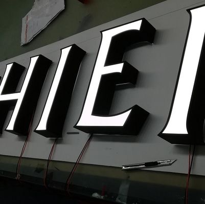 ป้ายอักษร 3 มิติ กันน้ำ อักษรโลหะ เรืองแสง 60HZ