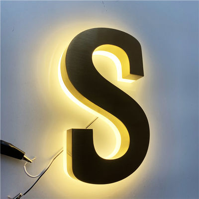 ป้ายร้านอาหาร HIGHSPAN สแตนเลส Backlit CE ROHS