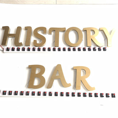 ป้ายร้านอาหาร HIGHSPAN สแตนเลส Backlit CE ROHS