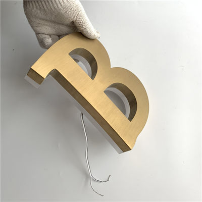 ป้ายร้านอาหาร HIGHSPAN สแตนเลส Backlit CE ROHS