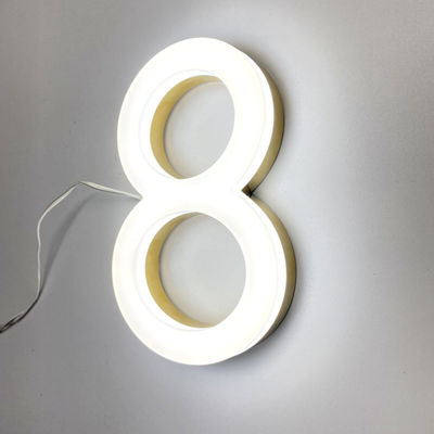 ป้ายอะครีลิคด้านหน้า Windproof 3D อายุการใช้งาน 50000 ชั่วโมง