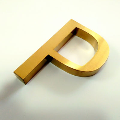 ป้ายอักษรโลหะประตูภายในสำนักงานขัดเงา SS304 Electro Plating