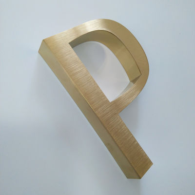 ป้ายอักษรโลหะประตูภายในสำนักงานขัดเงา SS304 Electro Plating