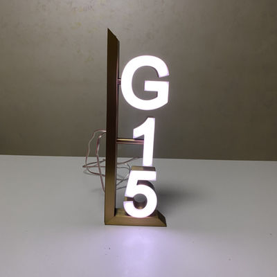 ป้ายโลหะที่อยู่ป้ายโลหะสแตนเลส 304 แบบมีไฟขัดเงา