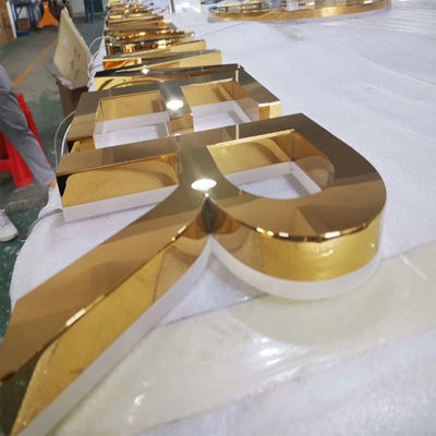 โลโก้ร้านค้าปลีกประดิษฐ์ 3D Letter Sign 3cm-15cm Depth