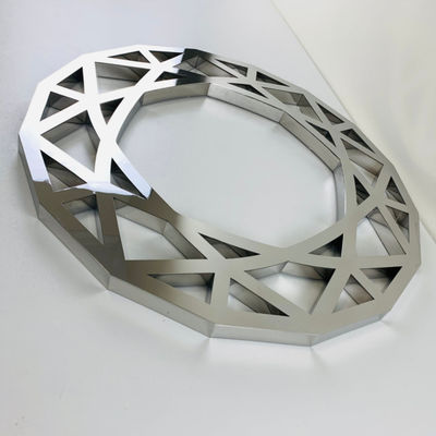 Customzied Storefront กระจกเงิน 3D Letter Sign Backlit FrontLit