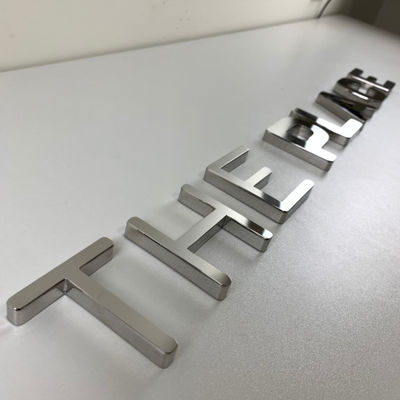 Customzied Storefront กระจกเงิน 3D Letter Sign Backlit FrontLit