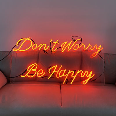 Outdoor Custom Neon Sign ตัวอักษรตัวอักษร 12VDC Red Lighting