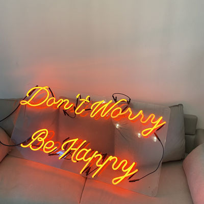 Outdoor Custom Neon Sign ตัวอักษรตัวอักษร 12VDC Red Lighting