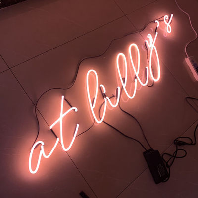 ป้ายโฆษณากล่องไฟป้ายนีออนแบบกำหนดเองพร้อม Backboard Wall Mount