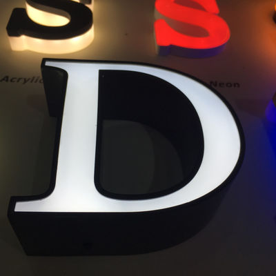 ฝาปิดช่องอลูมิเนียมป้ายอักษรช่องไฟด้านหน้า 6500K 4500k